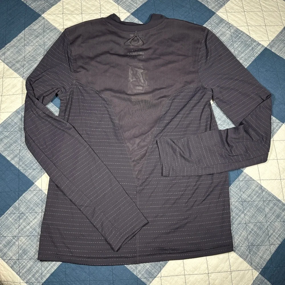 Nike Running Division Dri-FIT Long Sleeve Mock Neck Top Purple Mens Small NWT